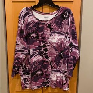 Nicole Miller Top with Stud Accents